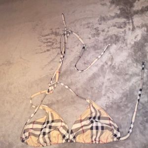 Auth Vtg Burberry London Bikini Top